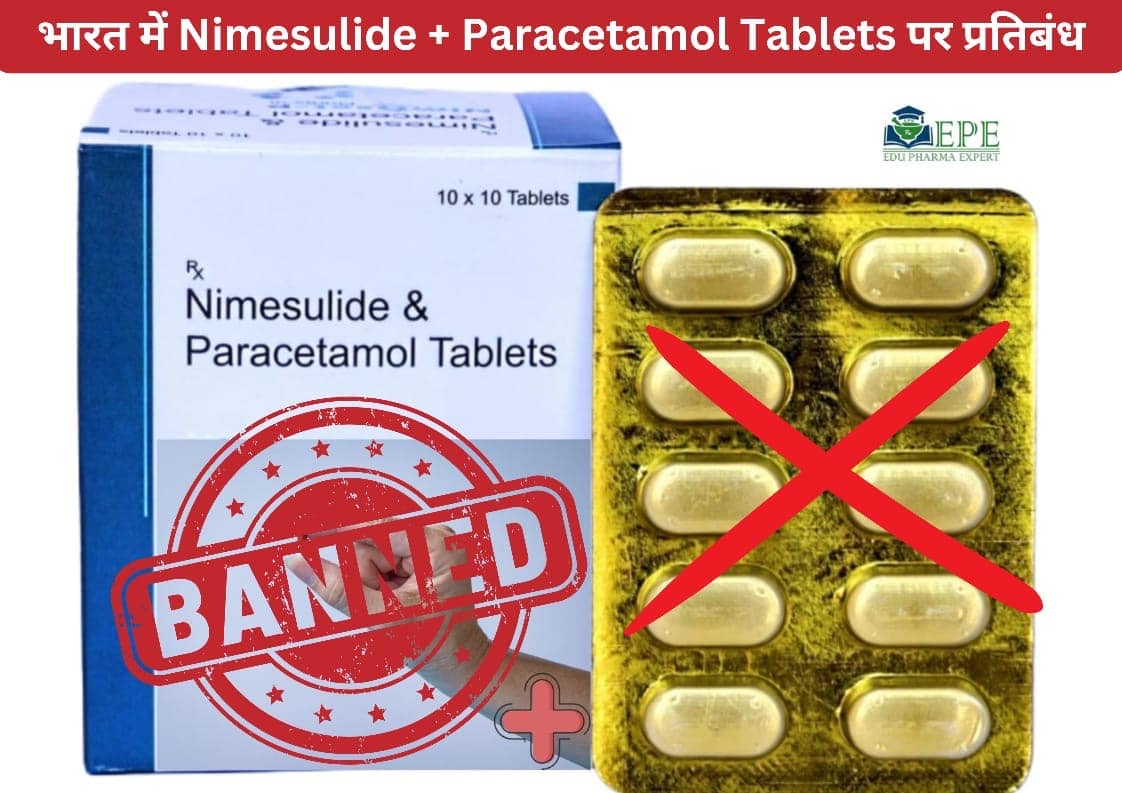 भारत में Nimesulide + Paracetamol Tablets पर प्रतिबंध